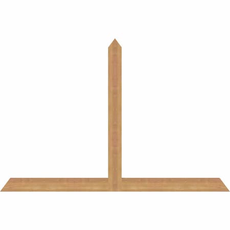 Ekena Millwork Portland Timber Gable Bracket, Western Red Cedar, 60"W x 40"H x 1 1/2"D x 3 1/2"F, 16/12 Pitch GBW060X40X0204POR00SWR